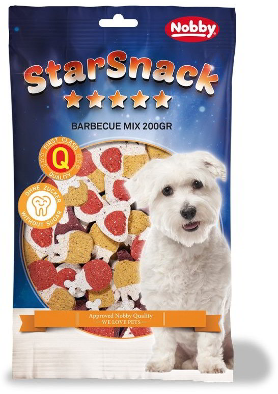Nobby StarSnack Barbecue Mix pamlsky pro psa 200g