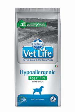Farmina Vet Life Vet Life Natural DOG Hypo Egg & Rice 12kg