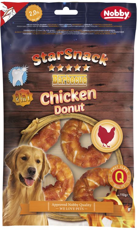 Nobby StarSnack Chicken Donut pamlsky 5cm 110g