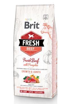 Brit Fresh Beef & Pumpkin Puppy Large Bones & Joints 12 kg