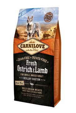 Carnilove Dog Fresh Ostrich & Lamb for small breed 6kg