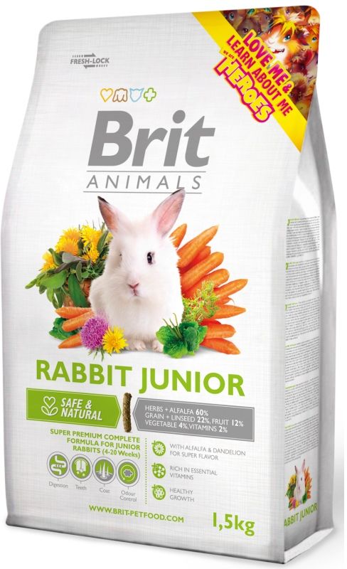 Brit Animals RABBIT JUNIOR Complete 1,5 kg
