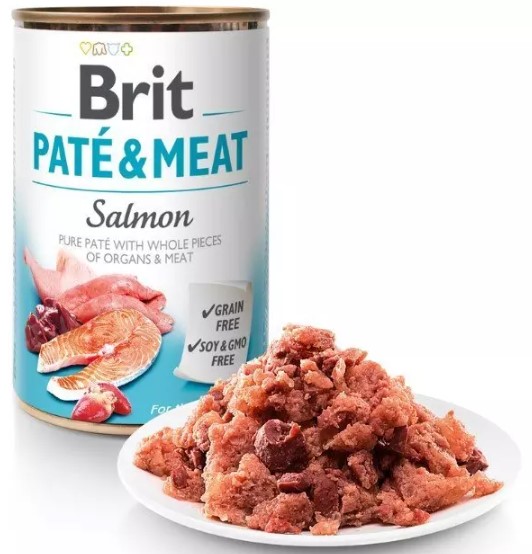 Konzerva Brit Paté & Meat Salmon 400g