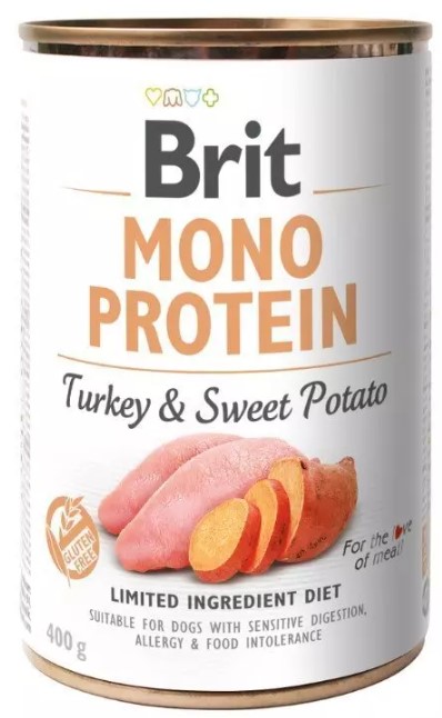 Levně Brit Care Brit Dog Mono Protein Turkey, Potato konzerva krůtí s bramborem 400g