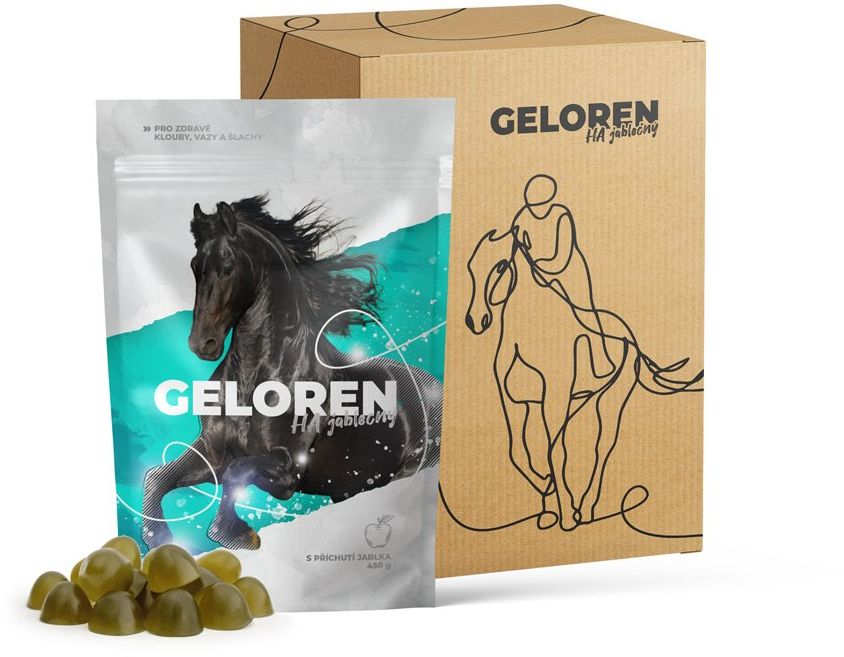 Geloren HA kloubní výživa pro koně jablečný 1350g (3×450g)