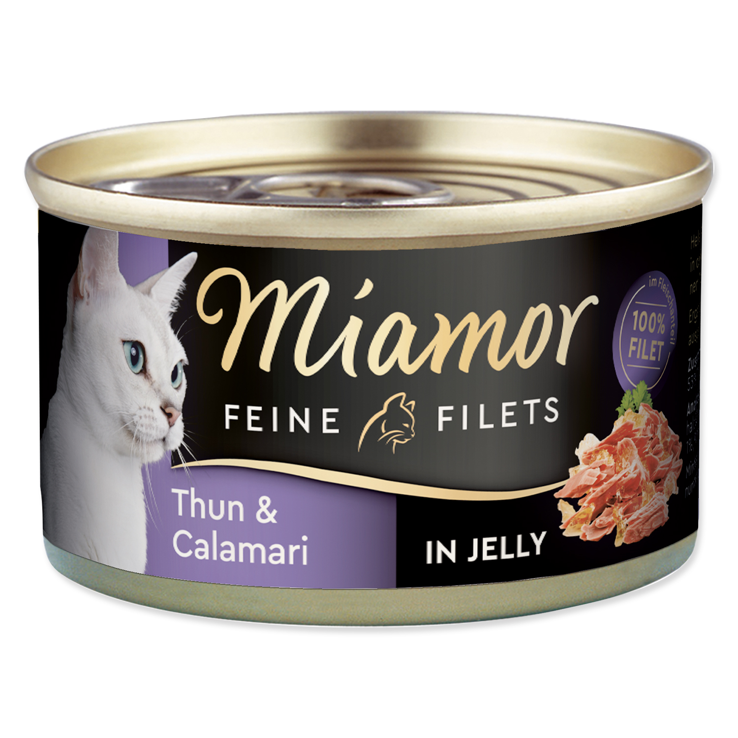 Miamor Feine Filets konzerva tuňák a kalamáry v želé 100g