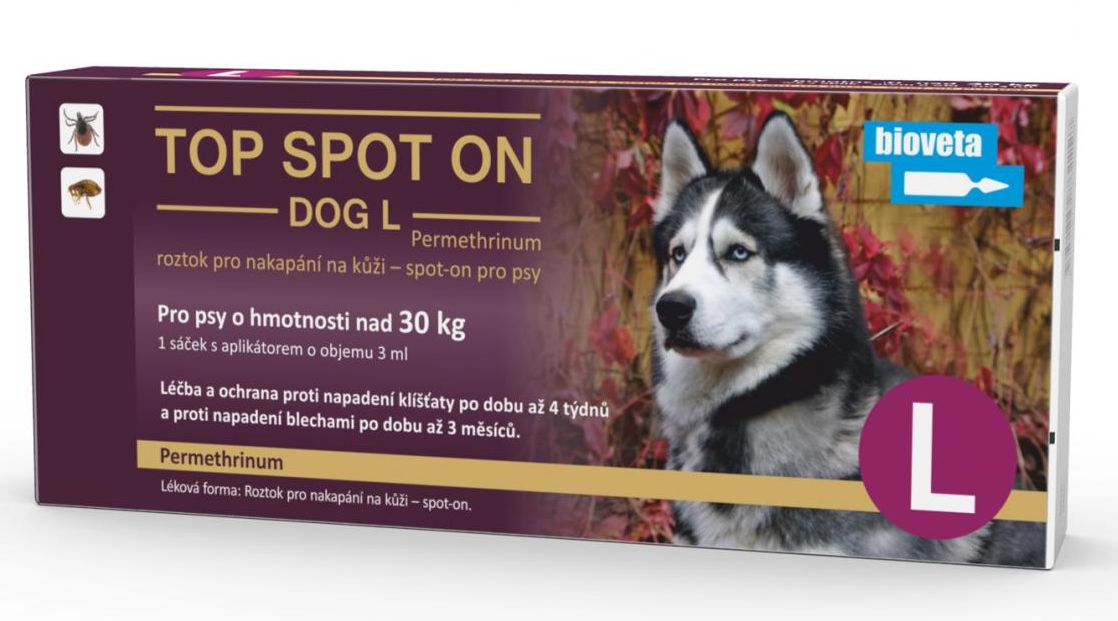 Bioveta Top spot on Dog L 1x3ml (nad 30kg)