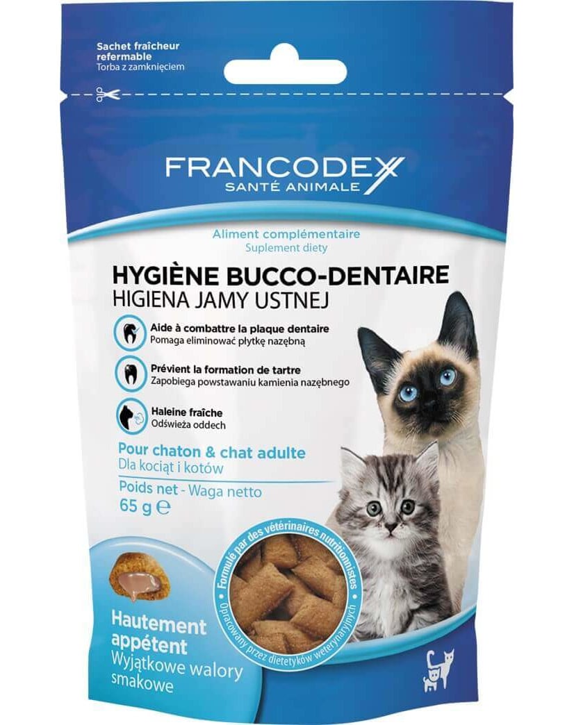 Francodex Pochoutka Breath Dental kočka 60g