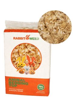 RabbitWeed RabbbitWeed hoblinová podestýlka TOP 70l / 1,5 kg