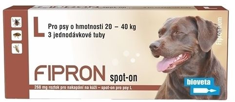 Bioveta Fipron 268mg Spot-On Dog L sol 3x2,68ml