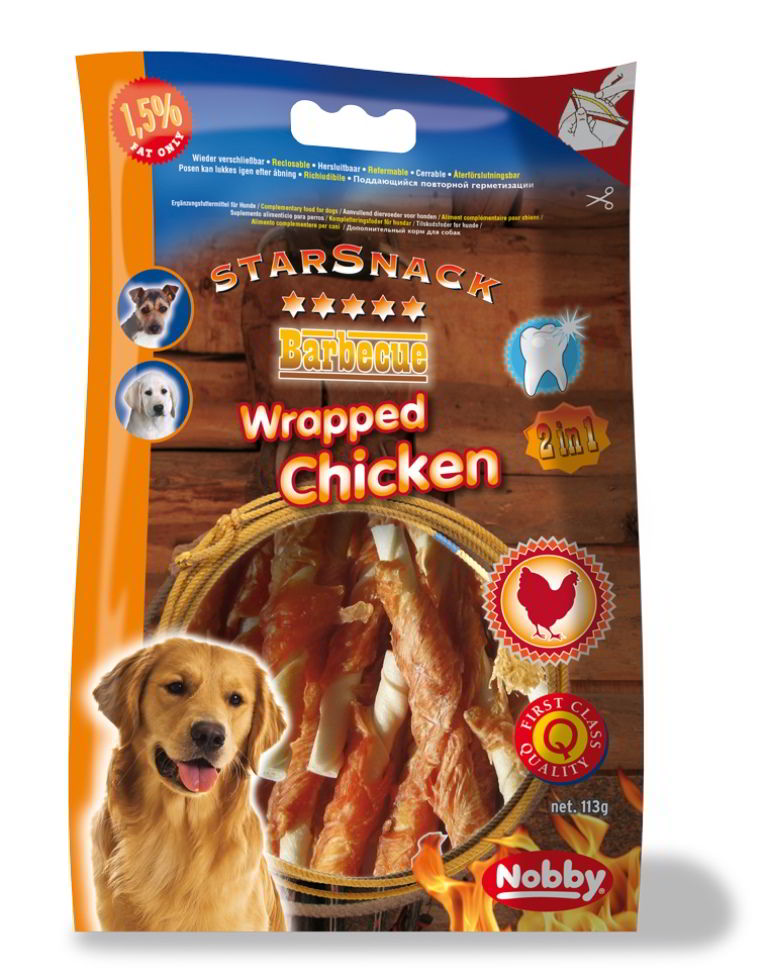Nobby StarSnack Wrapped Chicken pamlsky 113g