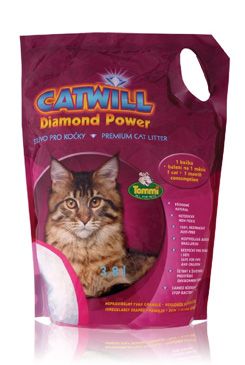 Catwill Diamond Power silicagelová podestýlka kočka 3,8l