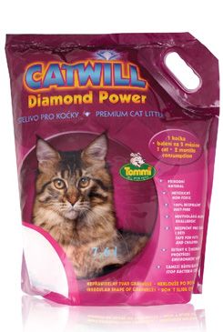Catwill Diamond Power silicagelová podestýlka kočka 7,6l