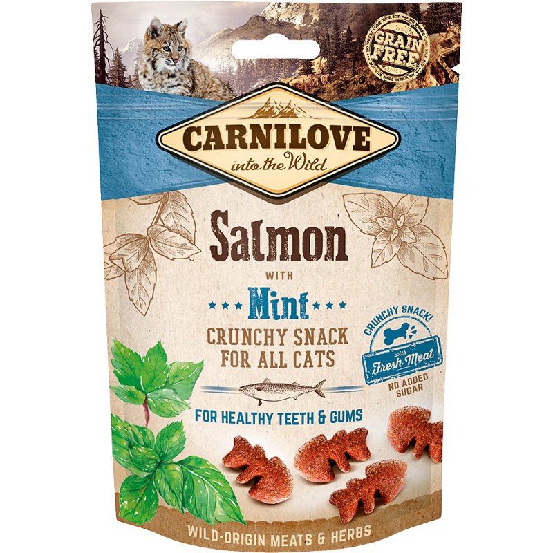Carnilove Cat Crunchy Snack Salmon with Mint 50g
