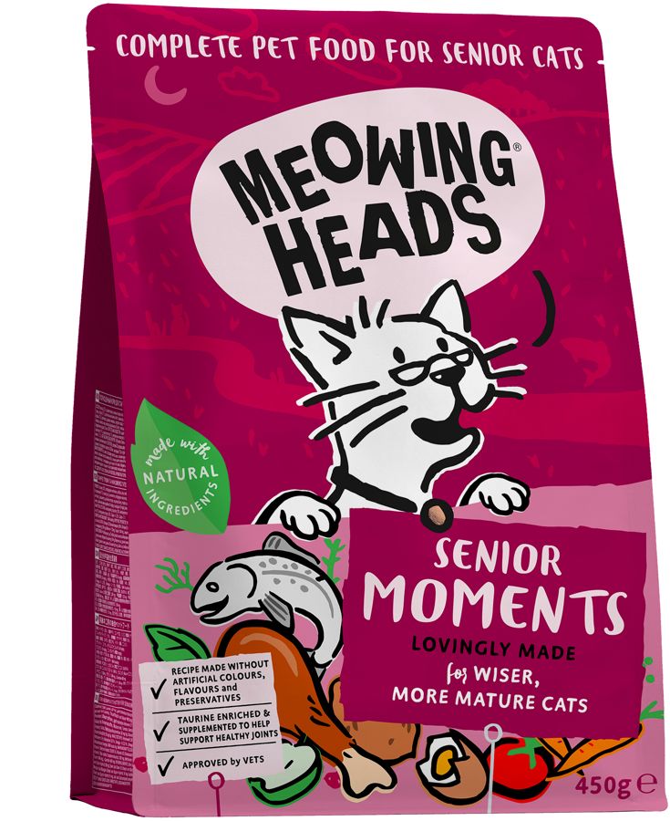 MEOWING HEADS Senior Moments 450g