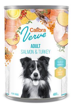 Calibra Verve Calibra Dog Verve konzerva GF Adult Salmon&Turkey 400g