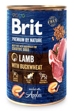 Brit Premium Dog by Nature konzerva Lamb & Buckwheat 400g