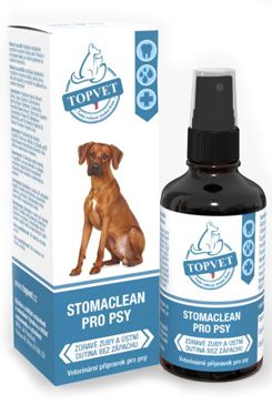 TOPVET Stomaclean zubní péče pro psy 50ml