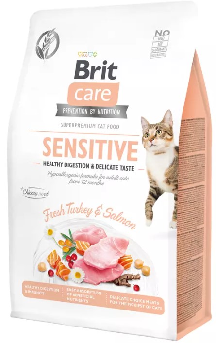Brit Care Cat Grain-Free Sensi. Heal. Digestion & Delicate Taste 400 g