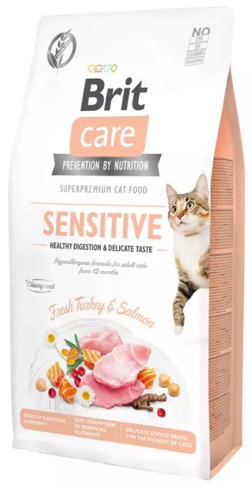Brit Care Cat Grain-Free Sensi. Heal. Digestion & Delicate Taste 7kg