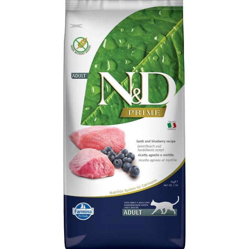 N&D PRIME CAT Adult Lamb & Blueberry 5kg