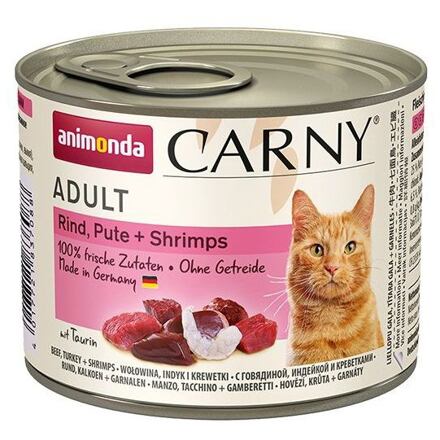 Animonda Carny Adult konzerva hovězí, krůta, ráčci 200g