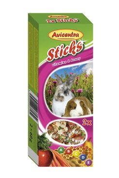 Avicentra Tyčinka Hlodavec vitamíny med 2 x 60 g