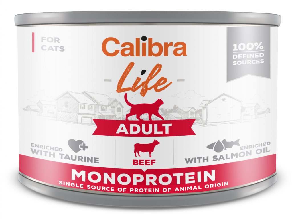 Calibra Life Calibra Cat Life Adult Beef konzerva hovězí 200g
