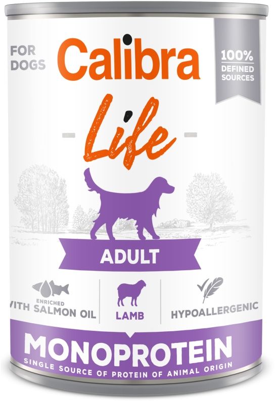 Calibra Life Calibra Dog Life Adult Lamb konzerva jehněčí 400g