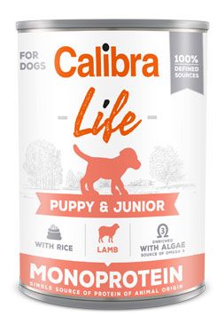 Calibra Life Calibra Dog Life Puppy&Junior Lamb with rice konzerva jehněčí s rýží 400g
