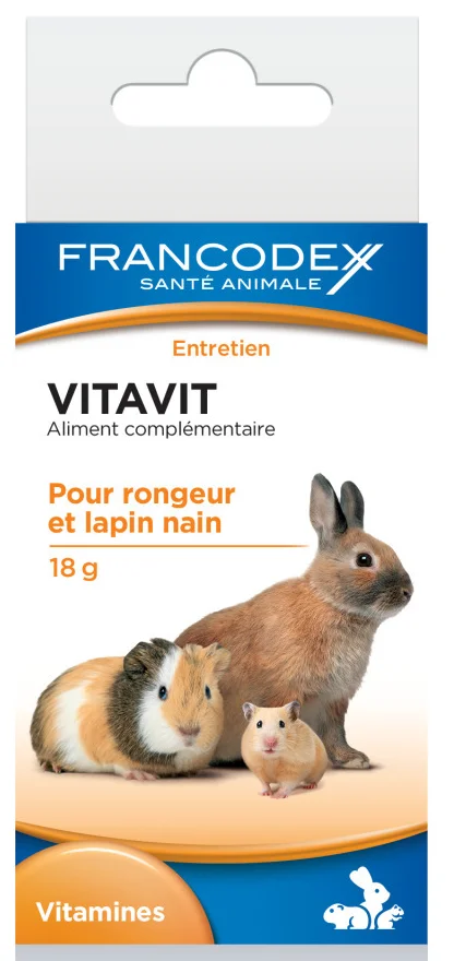 Francodex VITAVIT doplněk stravy pro hlodavce a králíky 18g