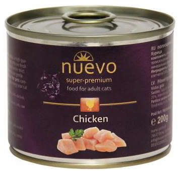 Nuevo Adult kočka kuřecí konz. 200g