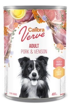 Calibra Verve Calibra Dog Verve konzerva GF Adult Pork&Venison 400g