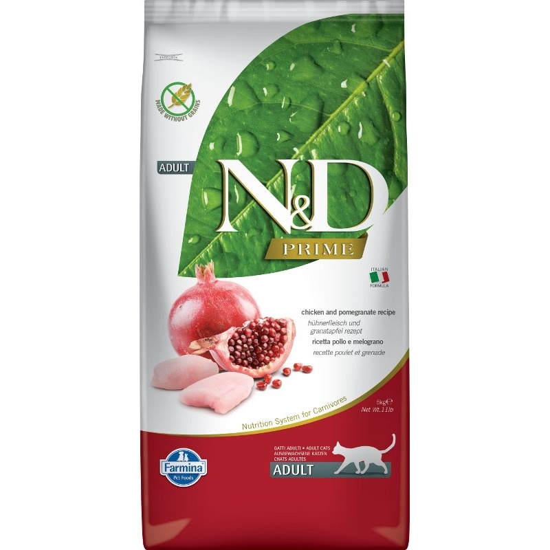 N&D PRIME CAT Adult Chicken & Pomegranate 5kg