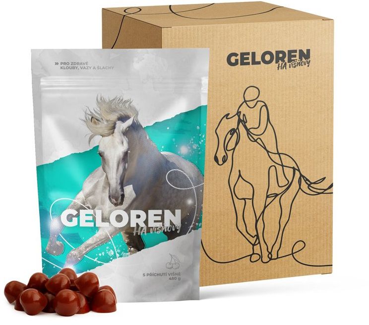 Geloren HA kloubní výživa pro koně višňový 1350g (3×450g)