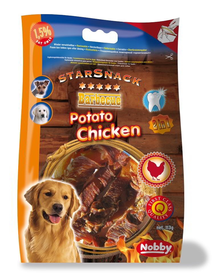 Nobby StarSnack Potato Chicken batáty s kuřecím 140g