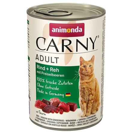 Animonda Carny Adult hovězí, srnčí a brusinky 400g