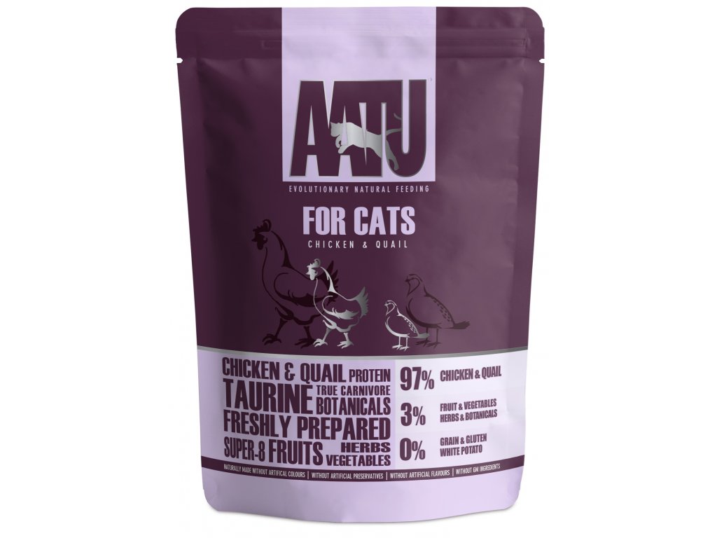 AATU Cat Chicken n Quail kapsička 85g
