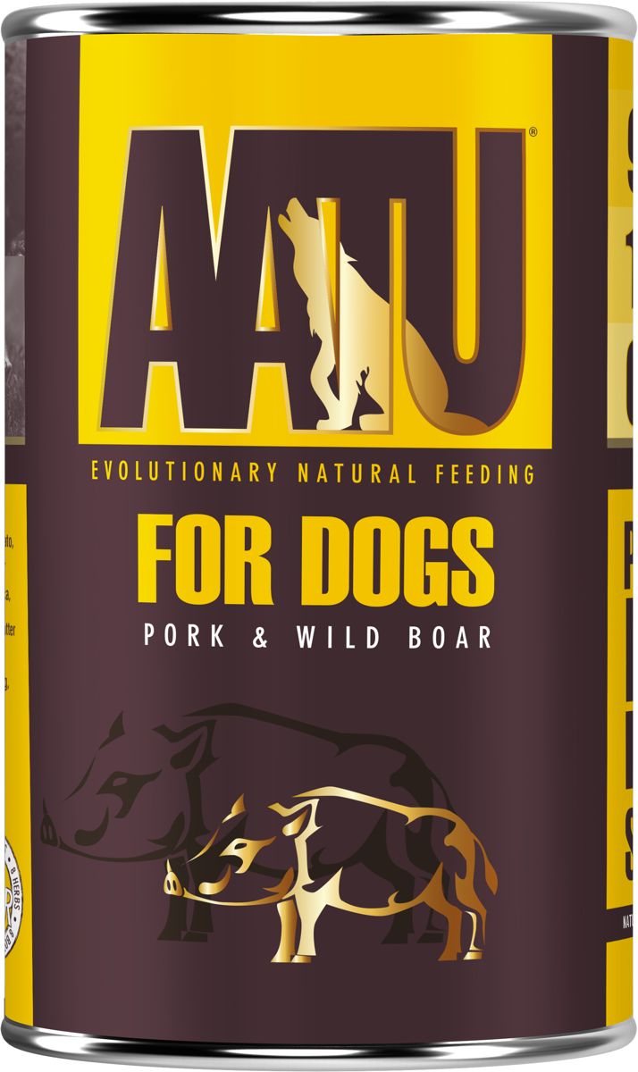 AATU Dog Wild Boar and Pork konzerva 400g