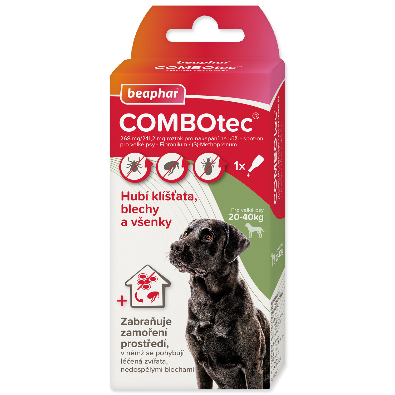 Beaphar Combotec Spot-on pro psy L 20-40 kg 268 / 241,2 mg 1 x 2,68 ml