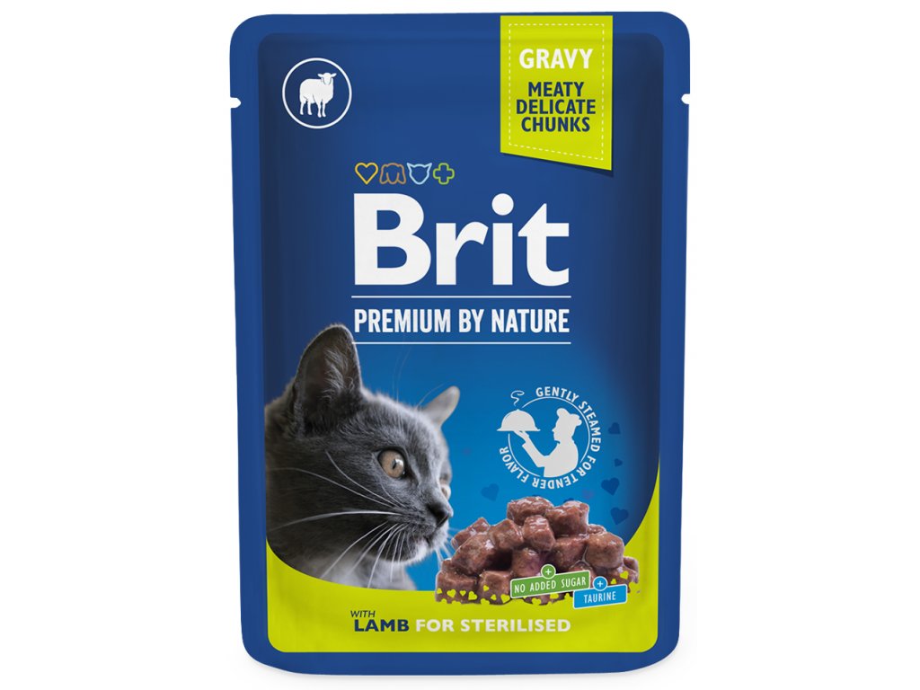 Brit Premium Cat kapsa Lamb for Sterilised 100g