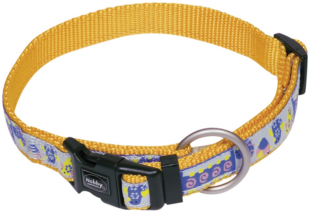 Nobby STYLE obojek pro psa nylon oranžový S-M 30-45cm