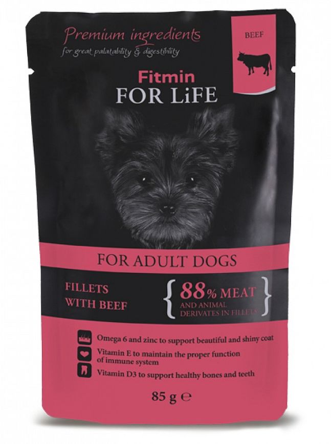 Fitmin For Life Fitmin Dog For Life kapsička Adult Beef in Gravy 85 g