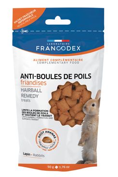 Francodex Hairball remedy pochoutka pro králíky 50g