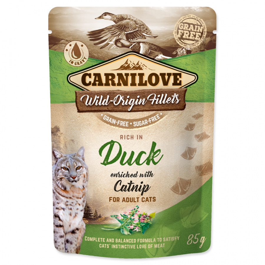 Carnilove Cat Pouch Duck Enriched & Catnip kapsička pro kočky 85g