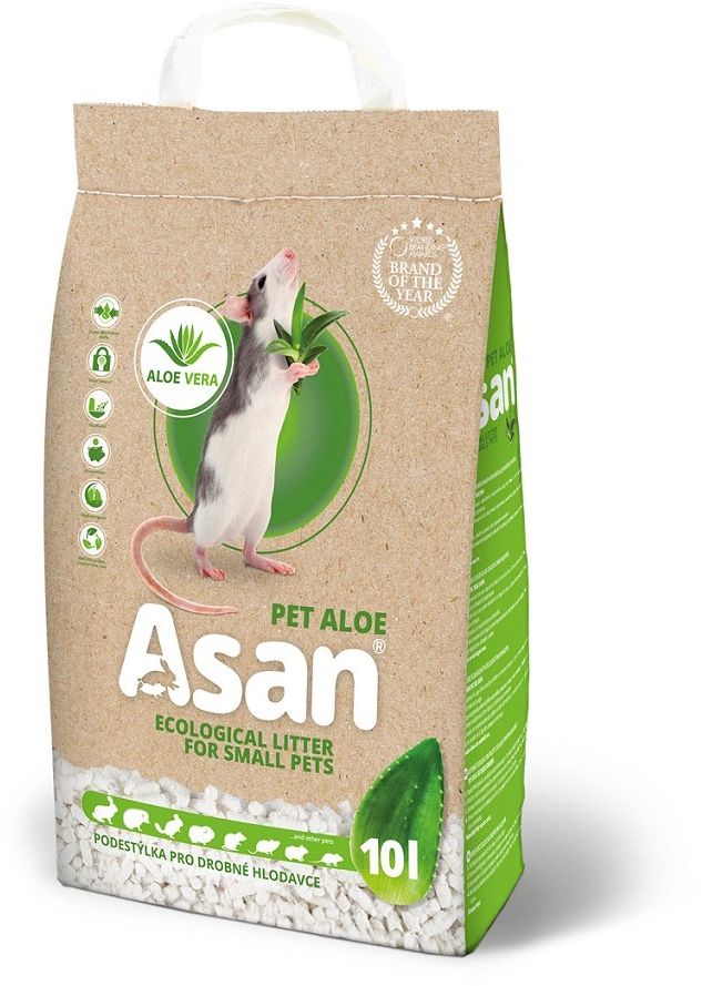 ASAN Pet Aloe Podestýlka hlodavce a králíčky 10l