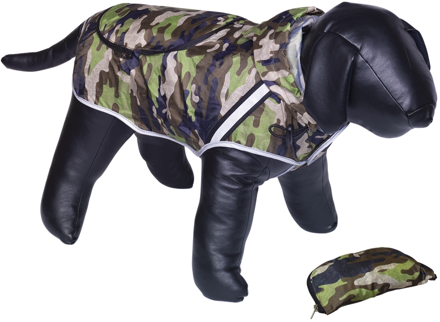 Nobby Rainy maskáčová reflexní pláštěnka pro psa 26cm