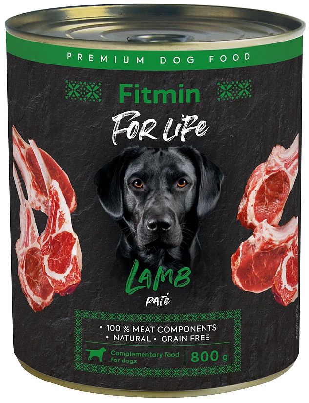 Fitmin For Life jehněčí konzerva pro psy 800g