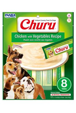 Churu Dog Chicken with Vegetables pyré pro psy 8x20 g