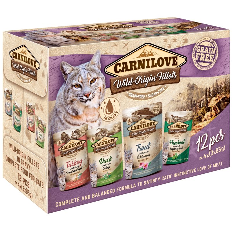 Carnilove CAT pouch MULTIPACK 12x85g